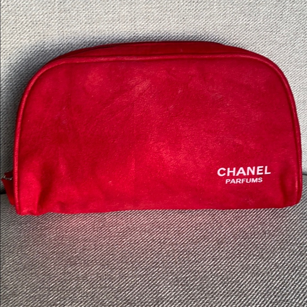 CHANEL RED COSMETIC CASE ----ITEM SOLD----